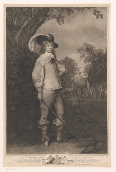 Portret van Willem II van Oranje (...) William II of Nassau Stadtholder of the United States of Holland (العنوان على الجسم) بواسطة يوشيا بوديل