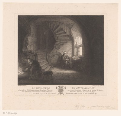 فيلسوف متأمل La philosophe en contemplation (العنوان على الكائن) بواسطة لويس سوروج