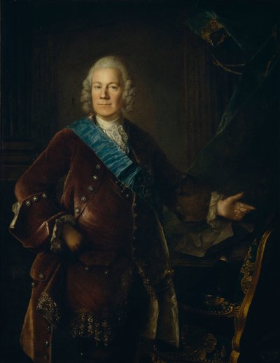 صورة للكونت أليكسي بتروفيتش بيستوجيف-ريومين 1693-1766 ، 1757 بواسطة لويس توك