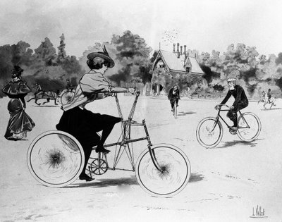 The Vélocipédistes - بواسطة لويس فاليه ، بببل. الفنون الزخرفية بواسطة لويس فاليه