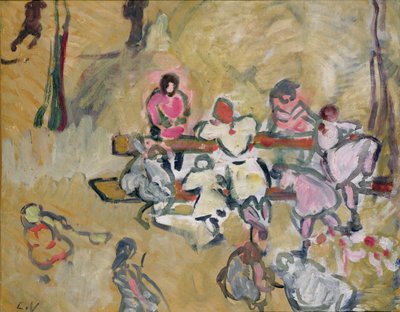 أطفال يلعبون في شارع Caulaincourt ، حوالي 1907-14 (زيت على قماش) بواسطة لويس فالتات