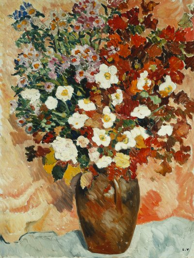 مزهرية ورود؛ Vase de Fleurs، c.1929 (زيت على قماش) بواسطة لويس فالتات