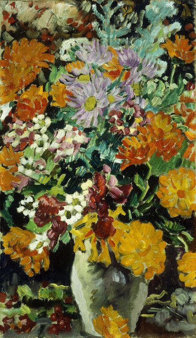 مزهرية ورود؛ Vase de Fleurs ، حوالي عام 1930 (زيت على قماش) بواسطة لويس فالتات
