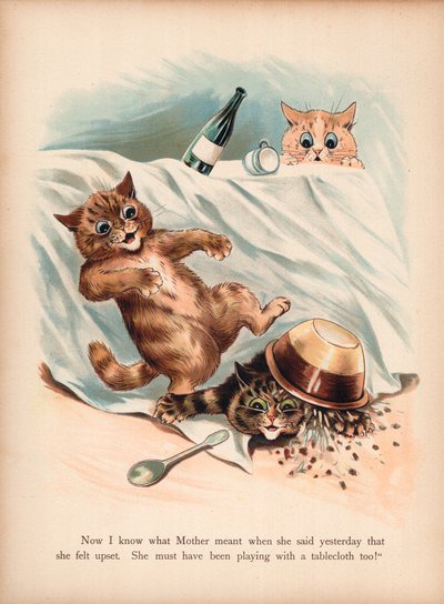 Louis Wain Cats (chromolitho) بواسطة لويس وين