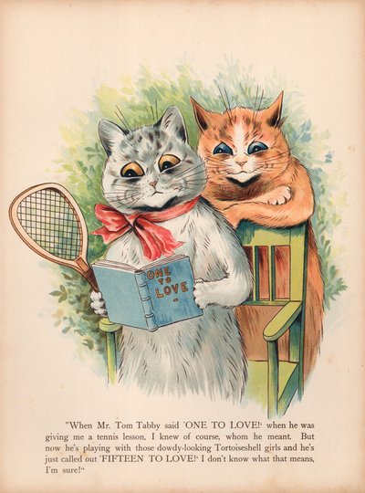 Louis Wain Cats (chromolitho) بواسطة لويس وين