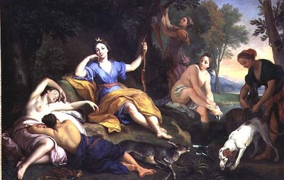 ديانا يستريح بواسطة لويس دي (1654 1733) بولون