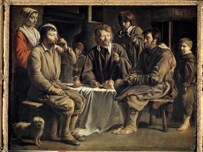 لوحة الوجبة الفلاحية التي رسمها لويس النين (1600 / 1610-1648) بواسطة لويس لو نين