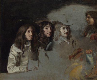ثلاثة رجال وصبي ، ج. 1647-1648 بواسطة لويس لو نين