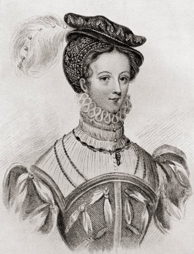 ماري ، ملكة الاسكتلنديين ، 16 عامًا ، من الفتاة عبر العصور ، نشرت عام 1933 بواسطة لويزا ستيوارت كوستيلو