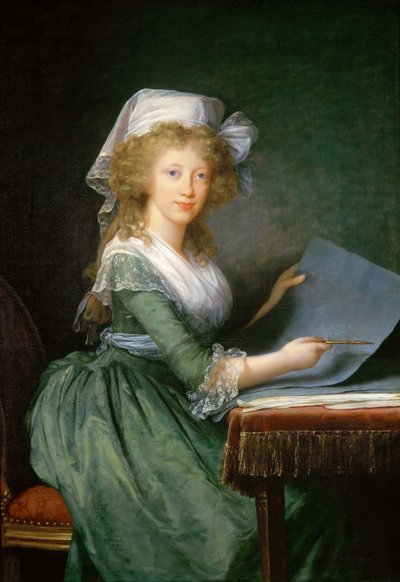 الأميرة لويزا ماريا من نابولي وصقلية 1773-1802 ، ج. 1790. بواسطة إليزابيث لويز فيجي ليبرون