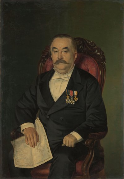 يوهان فرانسوا أدريان كاتو فان روزفلت (1823-1891). رئيس قسم البناء والوكيل العام للهجرة في سورينام بواسطة لوفيرا