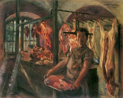 محل جزارة في شفتلارن بواسطة Lovis (1858-1925) Corinth