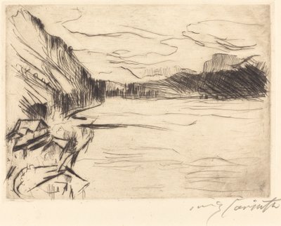 Am Walchensee على بحيرة Walchen ، 1923. بواسطة لوفيس كورنث
