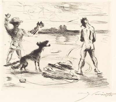 Das Gastmahl des Trimalchio: pl. السابع مأدبة Trimalchio: رر. السابع ، 1919. بواسطة لوفيس كورنث