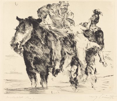 اغتصاب امرأة اغتصاب ، 1920. بواسطة لوفيس كورنث
