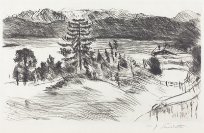 كبير Walchenseelandschaft كبير Walchensee المناظر الطبيعية ، 1923. بواسطة لوفيس كورنث