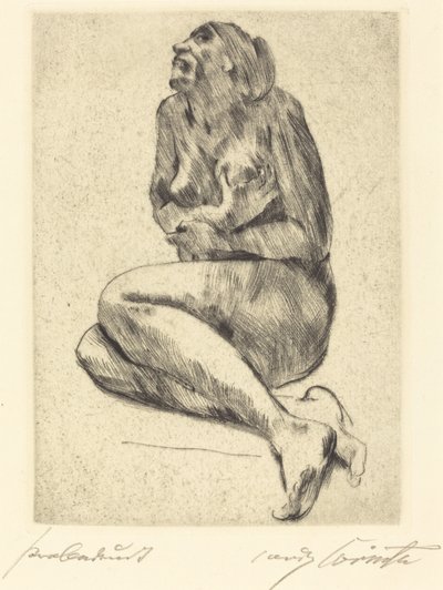 رابض ، أنثى عارية ، رابض ، أنثى عارية ، 1914. بواسطة لوفيس كورنث