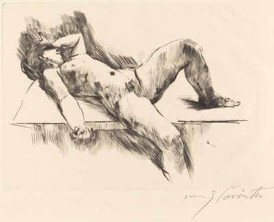 مستلق أنثى عارية III ، 1913. بواسطة لوفيس كورنث