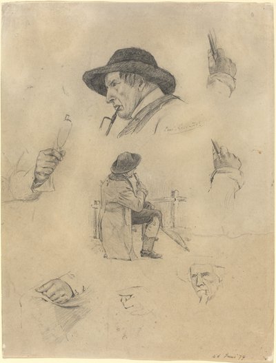 ورقة اسكتشات ، 1877. بواسطة لوفيس كورنث