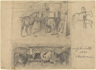 الحظيرة ، 1883. بواسطة لوفيس كورنث