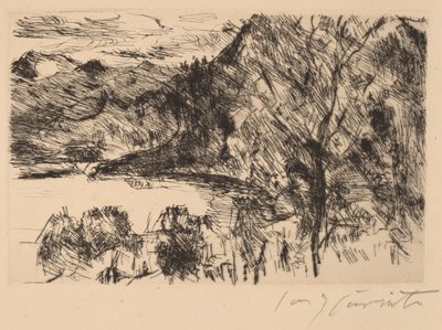 Walchensee mit Jochberg Walchensee مع Jochberg ، 1923. بواسطة لوفيس كورنث