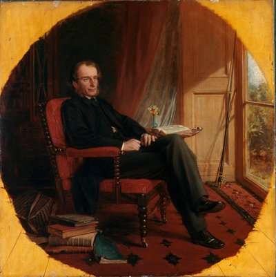 صورة للكاتب الإنجليزي تشارلز كينجسلي (1819-1875) لوحة لويس كاتو ديكنسون (1819-1908) 1862 لندن ، معرض الصور الوطني بواسطة لويز كاتو ديكنسون
