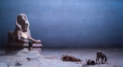 لوحة "لو ريبوس دي لا سانت فاميل في قلادة الفوتيه في مصر" لوحة رسمها لوك أوليفييه ميرسون (1846-1920) 1879 مقاس 77 × 133 سم زيت على قماش متحف الفنون الجميلة، نيس بواسطة لوك أوليفر ميرسون