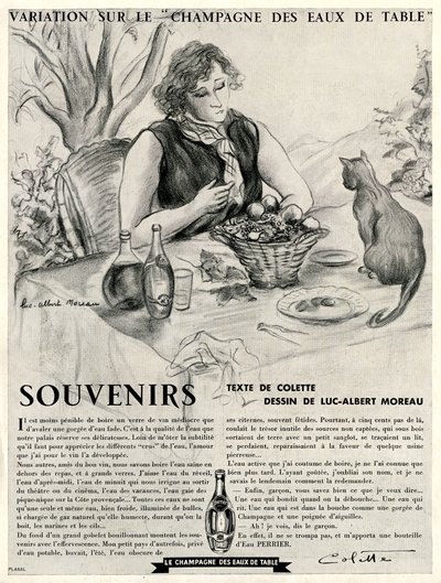 كوليت أمام قطتها وهي تشيد بفضائل بيرييه بواسطة لوك ألبرت مورو