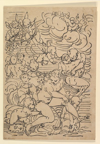 انتصار أمفيتريت ، كاليفورنيا. 1550-1580. بواسطة لوكا كامبياسو