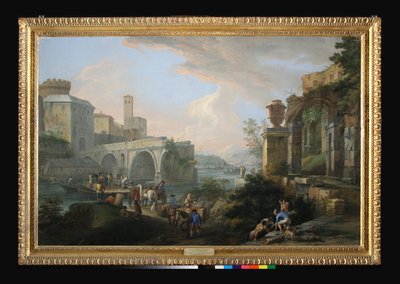 Capriccio مع Ponte Rotto ، حوالي 1714 (زيت على قماش) بواسطة لوكا كارليفاريس