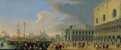 The Molo ، البندقية ، ينظر إلى الغرب ، c.1709 بواسطة لوكا كارليفاريس