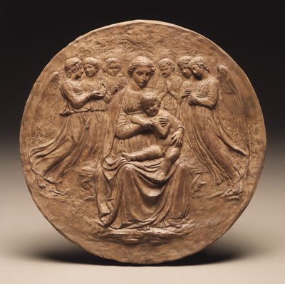 مادونا والطفل مع ستة ملائكة ، c.1860 بواسطة لوكا ديلا روبيا