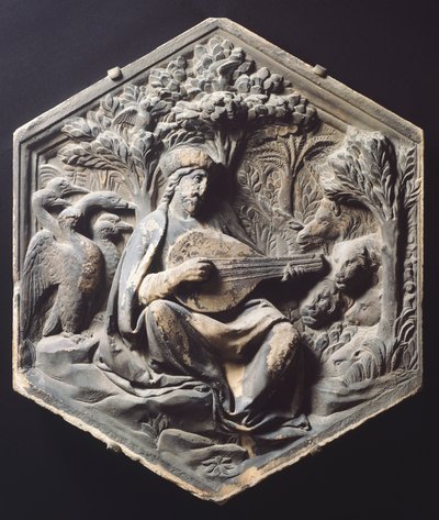 موسيقى (Orpheus) للوكا ديلا روبيا (حوالي 1400-1482) بواسطة لوكا ديلا روبيا