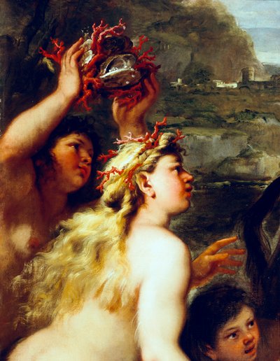 اختطاف يوروبا ، للوكا جيوردانو (1634-1705) ، زيت على قماش ، التفاصيل بواسطة لوكا جيوردانو
