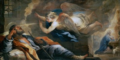 الباروك: حلم القديس يوسف par Giordano ، لوكا (1632-1705) ، حوالي 1696. زيت على قماش ، 97x187. متحف تاريخ الفن ، فيين بواسطة لوكا جيوردانو