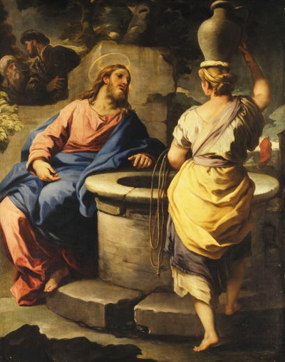 المسيح وامرأة السامرة عند البئر ، c.1697 بواسطة لوكا جيوردانو