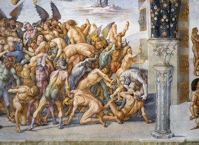 ملعون في الجحيم ، من دورة في الهواء الطلق في Last Judgment بواسطة لوكا سينيوريلي