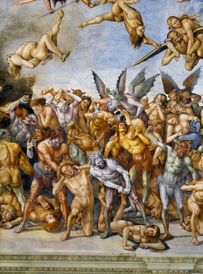 ملعون في الجحيم ، من دورة في الهواء الطلق في Last Judgment بواسطة لوكا سينيوريلي