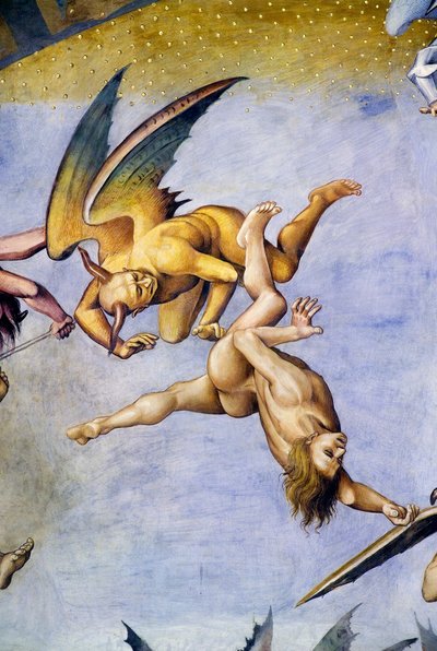 ملعون في الجحيم ، من دورة في الهواء الطلق في Last Judgment بواسطة لوكا سينيوريلي