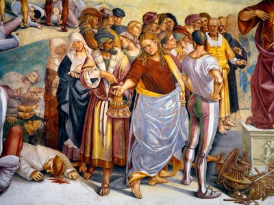 "التنبؤ وحقائق ضد المسيح" 1499-1502 (جصية) بواسطة لوكا سينيوريلي