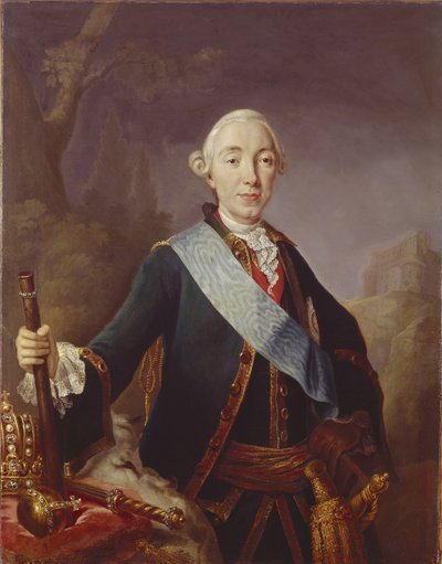 صورة القيصر بيتر الثالث لروسيا 1728-1762 ، 1761 بواسطة Lucas Conrad Pfandzelt