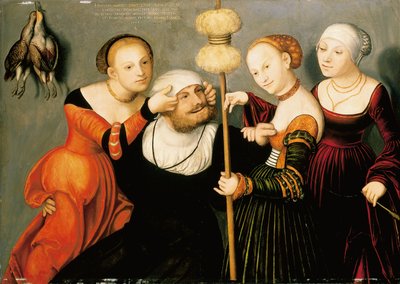 هرقل في محكمة أومفال ، 1533 بواسطة لوكاس كراناش