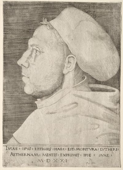 مارتن لوثر بواسطة Lucas Cranach