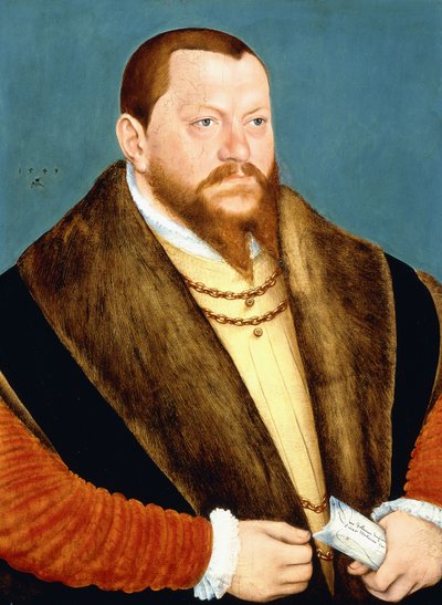 صورة دوق أغسطس ساكسونيا بواسطة Lucas Cranach