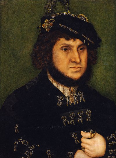 صورة كورفورست دوق يوهان المثابرة فون ساشين بواسطة Lucas Cranach