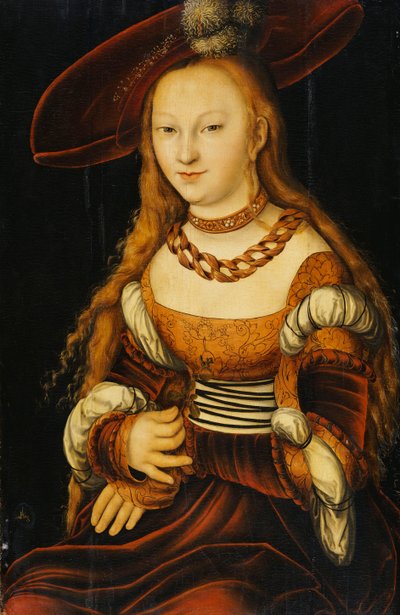 صورة لسيدة شابة ، ج .1350 بواسطة Lucas Cranach