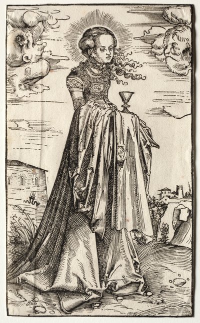 القديسة باربرا بواسطة Lucas Cranach