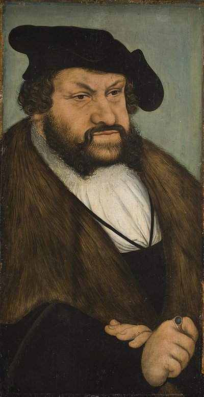 صورة للناخب يوحنا صامد ساكسونيا (1468-1532) بواسطة لوكاس كراناش الأكبر