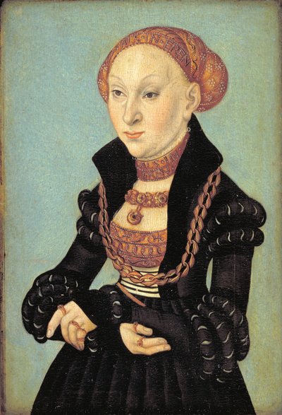 صورة لعرافة ناخبة ساكسونيا (1510-1569) بواسطة لوكاس كراناش الأكبر