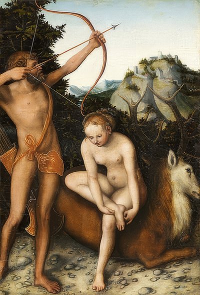 أبول وديانا. حوالي 1530 بواسطة لوكاس كراناش الأكبر